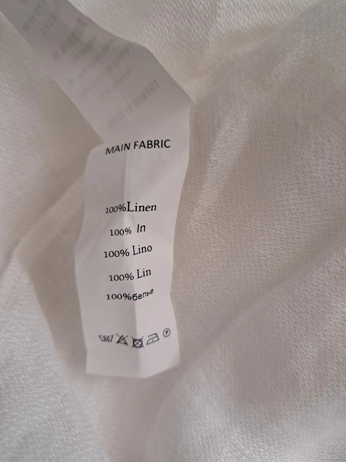 PALM ANGELS Abito donna Isabel grande bianco spiaggia pipistrello angelo manica ala 100% EURO LINO