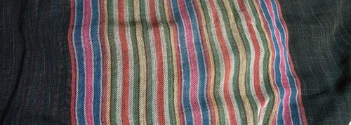 Hilmart made In Morocco embroidered striped sheer beach dress tunic - Picture 8 of 9