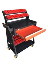 Smart CNC TOOLING CART W. Drawer, CAT50,BT50 Tool Holders 28 Holes