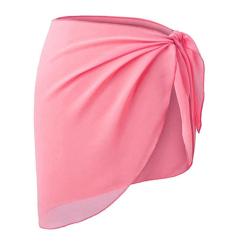UK Ladies Beach Bikini Cover Up Sarong Short Dress Swimwear Sheer Size 140*50cm - Picture 21 of 29