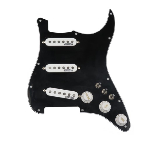 pickguard 7-way model fully loaded Wilkinson SSS Ainico 5 single-coil pickups - Picture 5 of 17