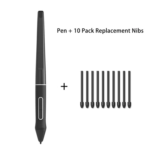 PW517 Digital 8192 Pressure Stylus Pen+10 nibs For Huion Drawing Monitor