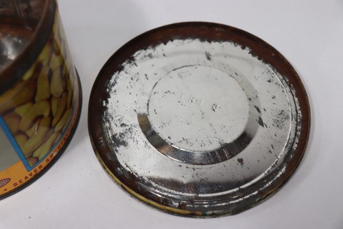 Rare Beaver Fancy Salted Cashews Nut Tin Canada Vintage Advertising C6 - Picture 7 of 9