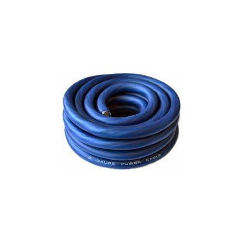 30 Fuß Premium 0 Stärke blau & schwarz Strom + Erdungskabel 1/0 Stärke Auto Aud - Bild 2 von 2