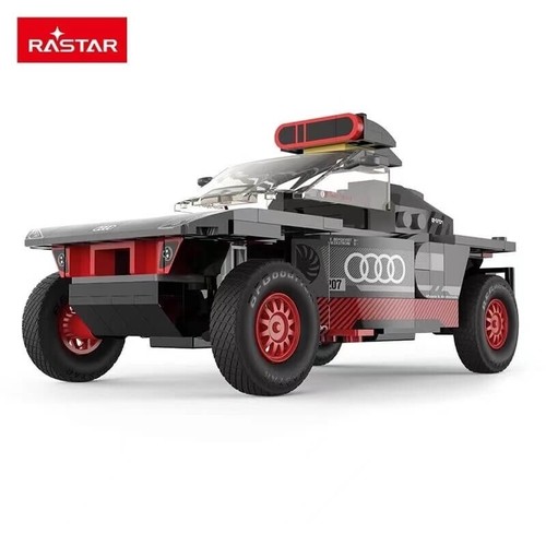 Auto giocattolo per bambini Rastar scala 1:30 Audi RS Q e-tron mattoncini 376 pezzi - Grigio - 10120 - Foto 6 di 8