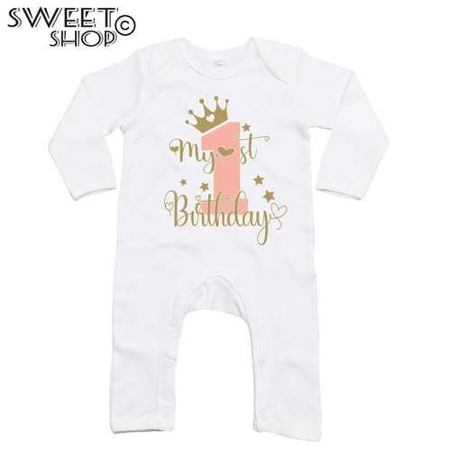 T-shirt maglietta body tuta bavaglino il mio primo compleanno my first birthday - Picture 6 of 14