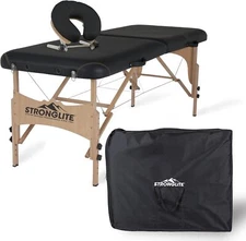 STRONGLITE Portable Massage Table Package Shasta - 1 count (pack of 1), Black 
