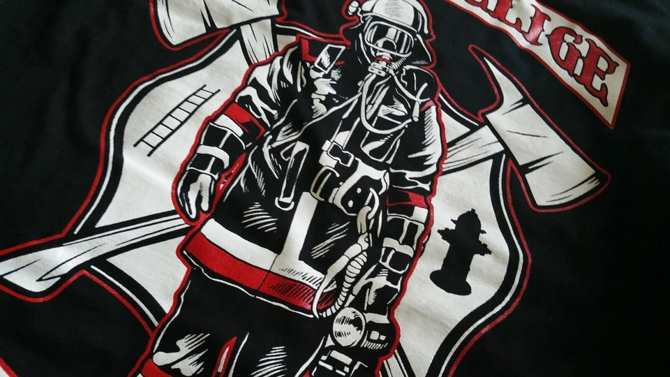 Feuerwehr FB T-Shirt Freiwillige,FFW,Helden,Einsatz,Kult,Rettung,Rescue,THW - Bild 3 von 4