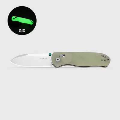 Kizer Drop Bear Folding Pocket Knife Nitro-V Blade GID G10 Handle V3619A20