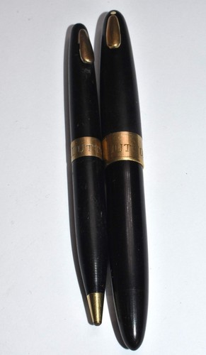 Vintage Sheaffer Tuckaway Made in USA 14k Gold Füllfederhalter & Bleistift Set