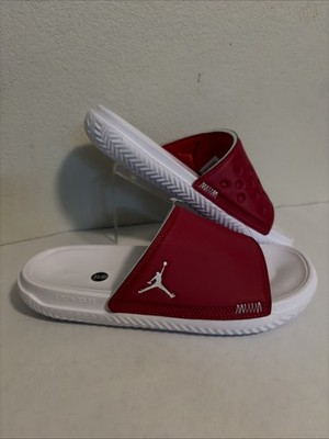 Jordan Slides Men s Size 9 Play Slide Red White DC9835-611 New Comfort Sandals
