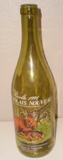 Recolte 1991 BEAUJOLAIS NOUVEAU France 11" Green Wine Bottle Maison Du Vigneron