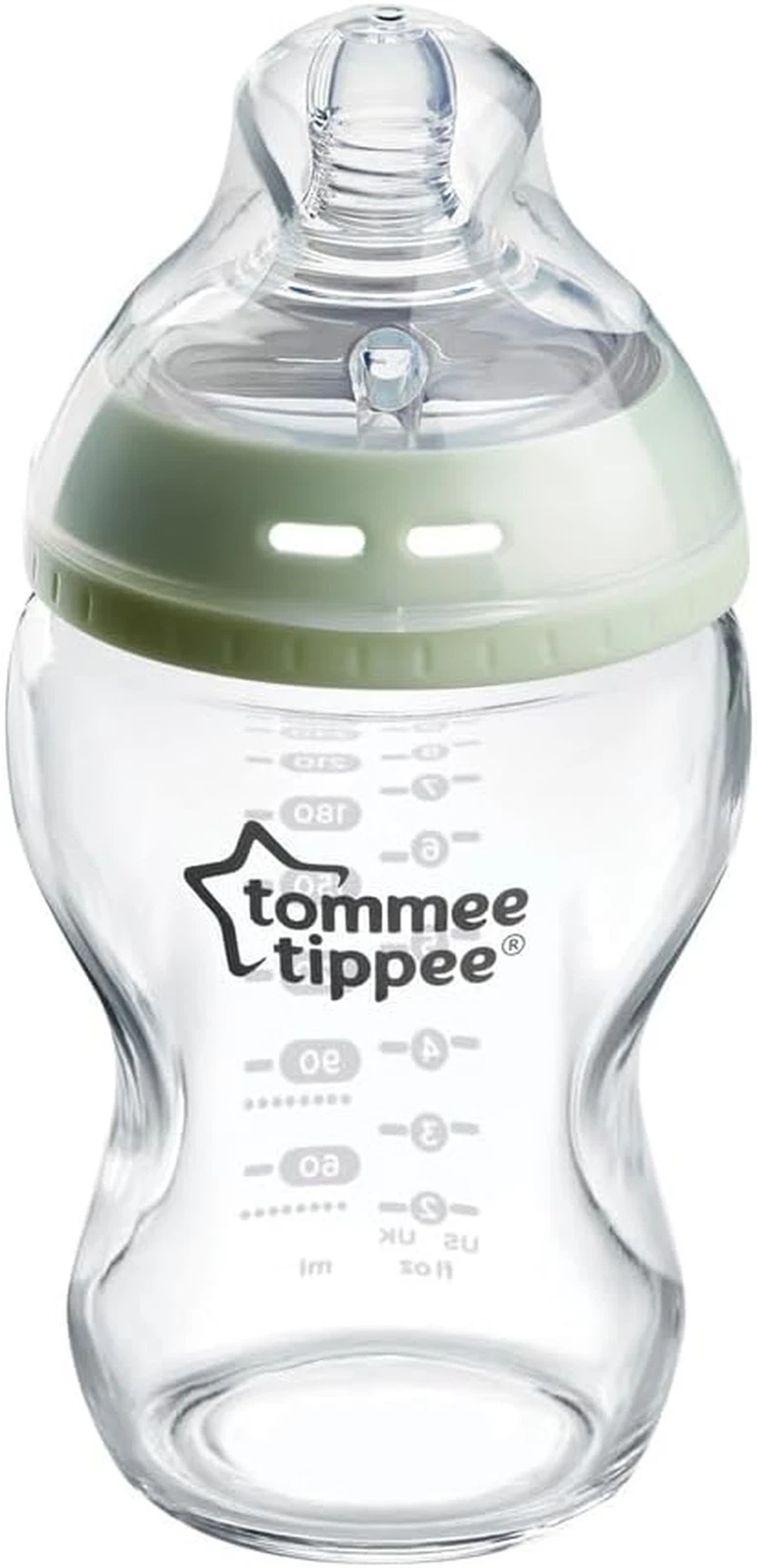 Tommee Tippee Natural Start Glass Baby Bottle for 0M+, 1X 250Ml Baby Bottle