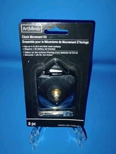 Art Minds Clock Movement Kit 8 Piece For 1/4 Thick Clock Surfaces MSPCI NIB