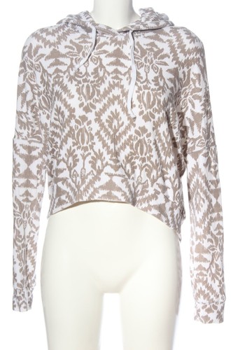ABERCROMBIE & FITCH Felpa Donna Taglia IT 38 marrone-bianco stile casual