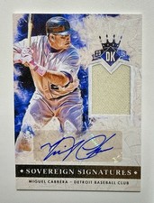 2015 PANINI DIAMOND KINGS SOVEREIGN SIGS AUTO GAME-WORN  /10 SP MIGUEL CABRERA