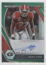 2021 Panini Prizm Draft Picks Green Mark Webb #DPA-MAW Auto 0c3e