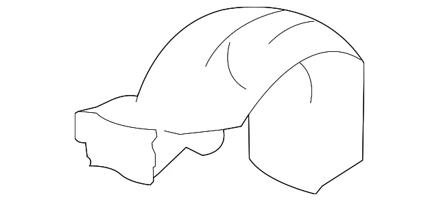 Conjunto de avental Ford genuíno 6W1Z-16055-A - Imagem 2 de 3