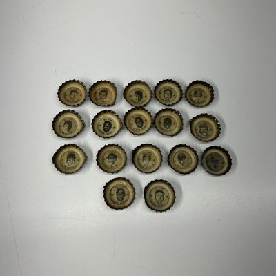 VTG 1960 s Coke And Sprite Baseball Bottle Caps Lot Of 17