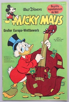 Micky Maus 1967 Nr. 4 Comic Magazin Heft Ehapa Verlag Walt Disney