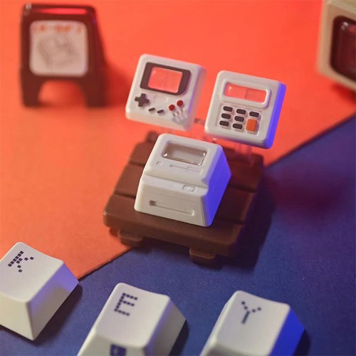 K-04 Keyboard Keycaps 3In1 For Mechanical Classic Retro Cute Transparent Key Cap - Afbeelding 7 van 18
