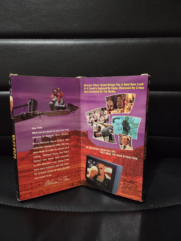 Natural Born Killers Directors Cut VHS 2Tape Set 1994 Horror Gore Foto 4 de 4