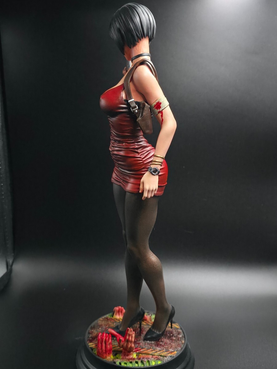 Hand-Painted Ada Wong 3D Miniature – Resident Evil Collectible