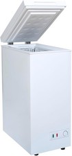 SIA CHF60W White Chest Freezer with Removable Wire Basket, 53L Slimline Compact