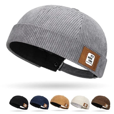 MARKENLOS Docker Cap Hat Dockercap Docker Mütze Seemannsmütze Biker Beanie Damen Herren DE