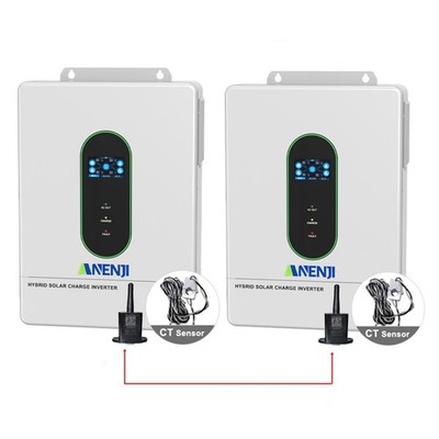 ANENJI 12KW 48V Solar Hybrid Inverter Split Phase 120/240Vac 200A MPPT Charger