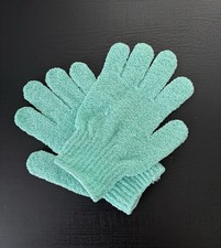 Exfoliating Bath Mitts Spa Scrub Gloves 1 Mint Green