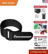 Reusable Cinch Straps 1" x 30" - 10 Pack Multipurpose Quality Hook and Loop S...