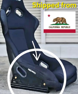 Black RECARO Bucket Seat Side Protector Alcantara SPG 1 2 3 SRG ASM RSM RIGHT