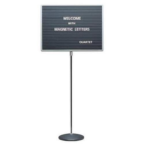Letter Board Pedestal Sign Display Stand 20x16 Inch Gray Adjustable Metal - Picture 3 of 3