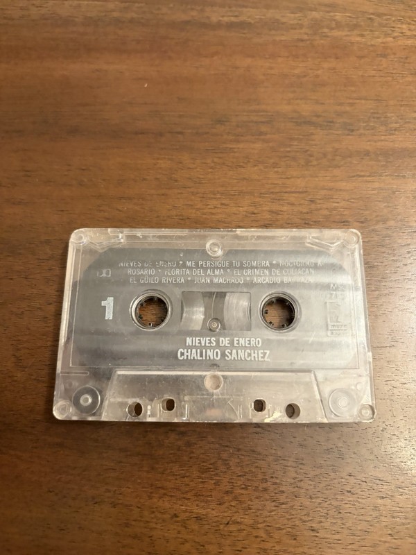 Vintage Rare Chalino Sanchez Nieves De Enero Narco Corrido Cassette Original