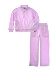 New Balance 2Pc 1/4-Zip Pullover Wide Leg Pant Set