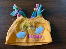 Build A Bear Aloha Top Shirt Orange Tropical For Bear Dolls