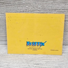 Folleto de instrucciones casteliano NES manual solo Triffix Entertainment original