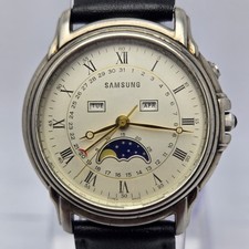 Samsung MoonPhase Quartz FS500/J Triplo Calendario Orologio Uomo Vintage QBS27