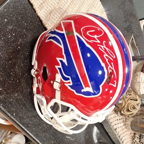 Buffalo Bills Doug flutie Signed Football Helmet Beckett Auth full-size  authent