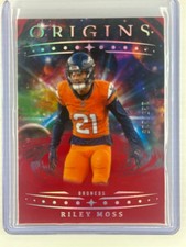 2025 origins football- Riley Moss #15 red /225, Denver Broncos
