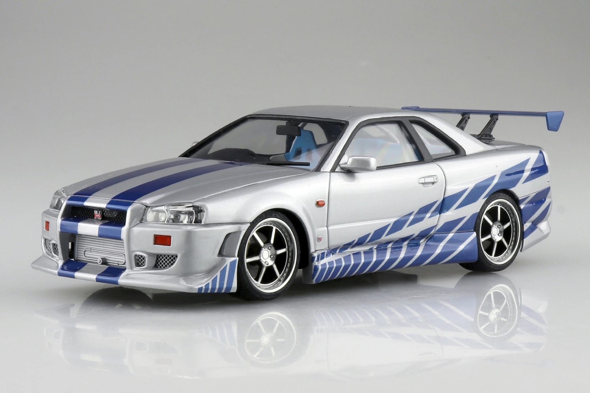 Movie Mecha 1/24 The Fast and Furious R34 Skyline GT-R WS-02 model