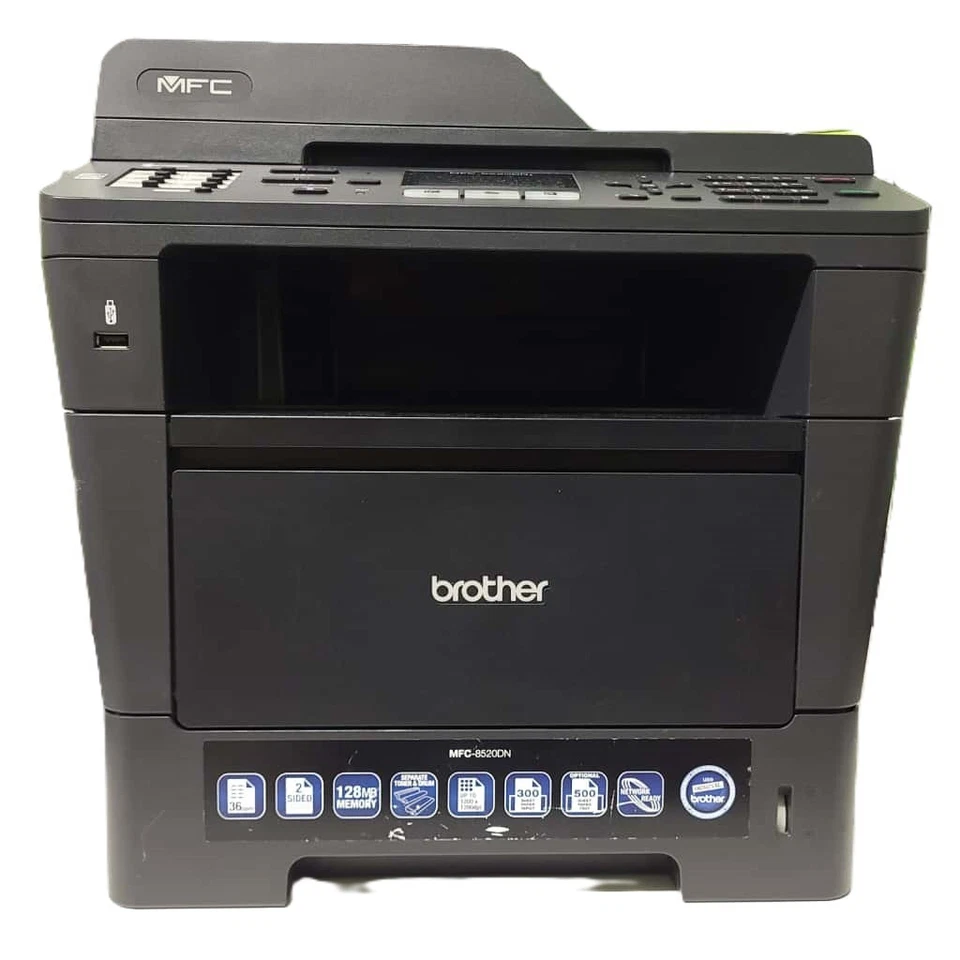 Brother MFC-8520DN - stampante laser multifunzione monocromatica - Immagine 2 di 4