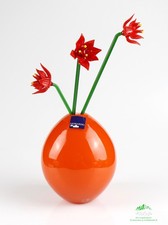 Sammlerobjekt Glasvase Leonardo mit Glasblumen Vase Geschenk Sammler Deko