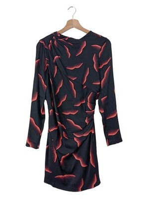 DIANE VON FURSTENBERG Langarmkleid Damen Kleid Gr. DE 36 schwarz Elegant