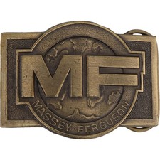 New 70s Massey Ferguson Mf Tractor Ag Farm Equipment NOS Vintage Belt Buckle