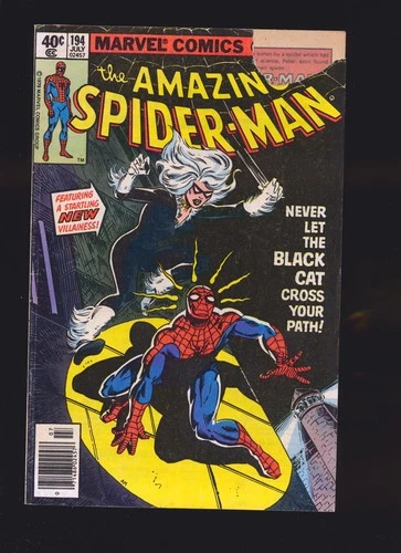 Amazing Spider-Man # 194 Mark Jewelers Insert - 1st Black Cat Good+ Cond