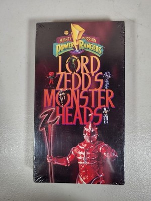 New Sealed 1995 Mighty Morphin Power Rangers Lord Zedd's Monster Heads VHS Tape