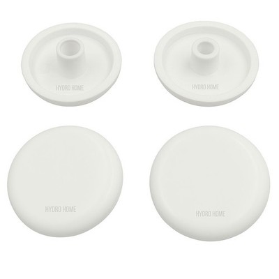 Set 4 Stück Stoßstange PAR015 rund weiß Kunststoff für Toilettendeckel WC-Sitz