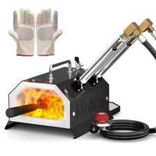 MMasters 2 Burner Propane Forge 2600°F Gas Forge for Blacksmithing and Knife ...